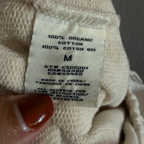 Elwood Core Sweatpants Mens MediumBeige Jogger Pants  Organic Cotton Loungewear - Picture 7 of 9